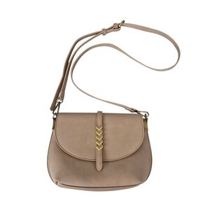Antik Kraft Tan Faux Leather Crossbody Shoulder Bag